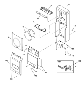 Enclosure Group Diagram and Parts List for 071094-01  Briggs and Stratton Generator